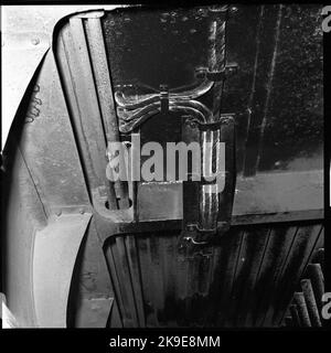 Staatsbahnen, SJ X0A5. Audit Åmål Hauptworkshop Detail Stockfoto