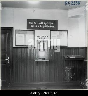 Bahnhof Dalsjöfors. Stockfoto