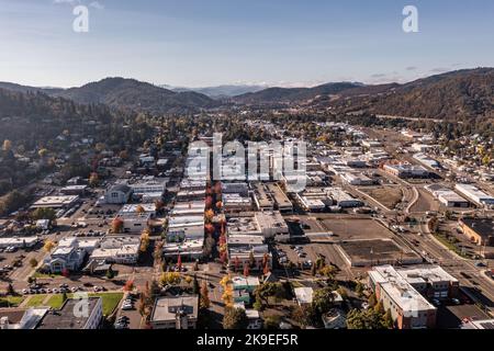 Roseburg, Oregon, USA. Stadt im Süden von Oregon Stockfoto