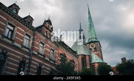 Dom zu Lübeck oder Lübecker Dom. Der Dom in Lübeck, Deutschland. Stockfoto