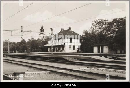 Bahnhof Heby. Stockfoto