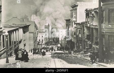 Arnold Genthe - Erdbeben in San Francisco - 1906 Stockfoto