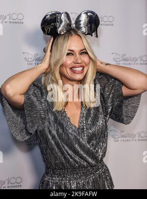 London, Großbritannien. 27. Oktober 2022. Kimberly Wyatt nimmt an der Disney 100-Veranstaltung in der Banking Hall in London Teil. Kredit: SOPA Images Limited/Alamy Live Nachrichten Stockfoto