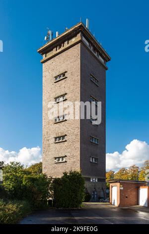 Deutschland, Stadtlohn, Westmuensterland, Münsterland, Westfalen, Nordrhein-Westfalen, NRW, alter Wasserturm Stockfoto