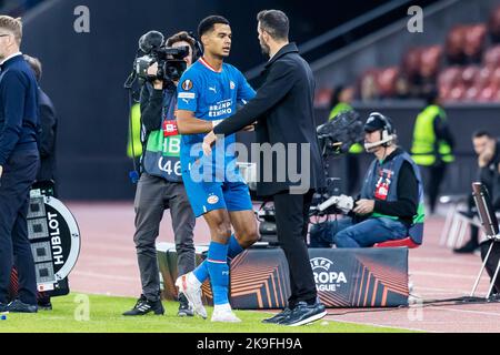 06-10-2022: Sport: FC Zürich gegen PSV ZÜRICH, SCHWEIZ - 6. OKTOBER: Cody Gakpo (PSV Eindhoven) während des Spiels Europa League FC Zürich und PSV Eindh Stockfoto