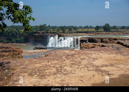 Chitrakot Wasserfall ist ein schöner Wasserfall auf dem Fluss Indravati in Bastar Bezirk von Chhattisgarh Staat von Indien Stockfoto