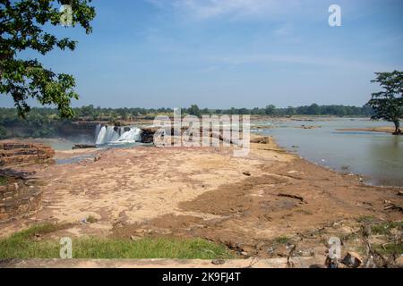 Chitrakot Wasserfall ist ein schöner Wasserfall auf dem Fluss Indravati in Bastar Bezirk von Chhattisgarh Staat von Indien Stockfoto