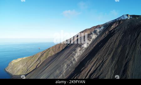 Isola di Stromboli. Stockfoto