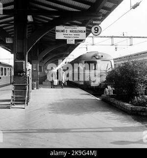 Staatsbahnen, SJ X0A5. Snapphanen. Malmö Central - Hässleholm Stockfoto