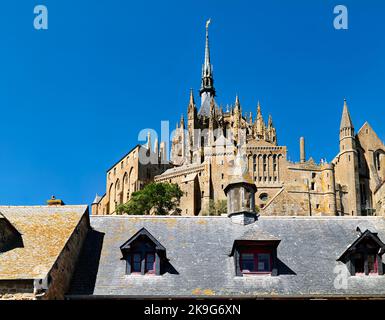 Mont Saint Michel Normandie Frankreich. Stockfoto
