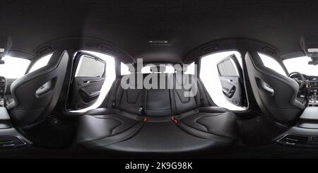 Audi RS4 2013 Avant 4,2 V8 TFSI quattro Auto 360 Foto Innenraum Sitze Innenraum keine Personen im Cockpit Stockfoto