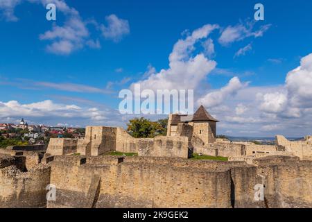 Alte königliche Festung von Suceava in Rumänien Stockfoto