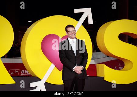 Roma, RM, Italien. 22. Oktober 2022. Nichola Stoller nimmt am roten Teppich des Films ''Bros'' beim Filmfestival von Rom 17. im Auditorium Parco della Musica Teil. (Bild: © Gennaro Leonardi/Pacific Press via ZUMA Press Wire) Stockfoto