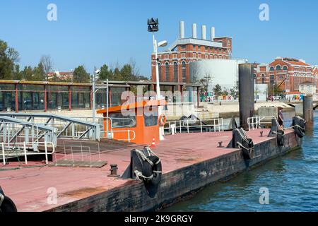 Ein Blick auf Belem's kleinen Hafen Stockfoto