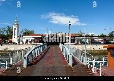 Ein Blick auf Belem's kleinen Hafen Stockfoto