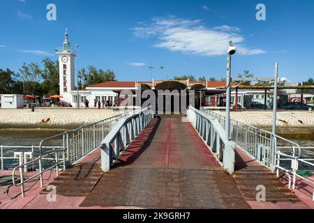 Ein Blick auf Belem's kleinen Hafen Stockfoto