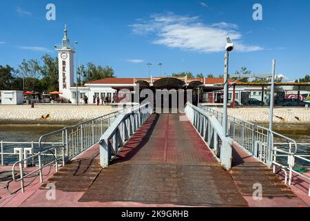 Ein Blick auf Belem's kleinen Hafen Stockfoto