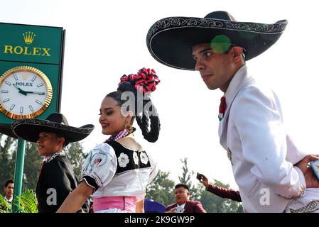 Mexiko-Stadt, Mexiko. 28. Oktober 2022. Atmosphäre im Kreislauf. 28.10.2022. Formel 1 Weltmeisterschaft, Rd 20, Großer Preis Von Mexiko, Mexiko-Stadt, Mexiko, Übungstag. Bildnachweis sollte lauten: XPB/Press Association Images. Quelle: XPB Images Ltd/Alamy Live News Stockfoto