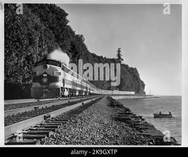 Great Northern Railway, GN, 'The Empire Builder'. Stockfoto