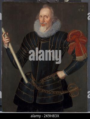 Porträt eines Mannes, möglicherweise Thomas Howard, Dritter Viscount Bindon (ca. 1539–1611). Robert Peake der Ältere. 1599. Stockfoto