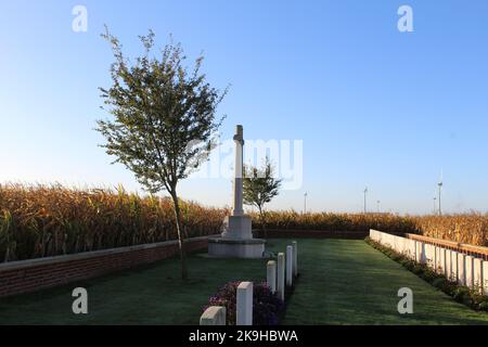 Dragoon-Friedhof in Belgien Stockfoto