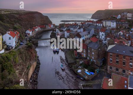 Staithes, North Yorkshire, England, Vereinigtes Königreich Stockfoto