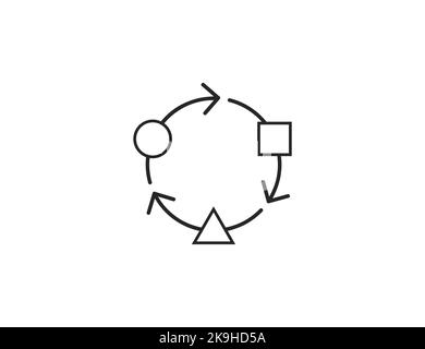 Anpassung, Symbol ändern. Vektorgrafik Stock Vektor