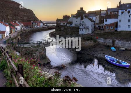 Staithes, North Yorkshire, England, Vereinigtes Königreich Stockfoto