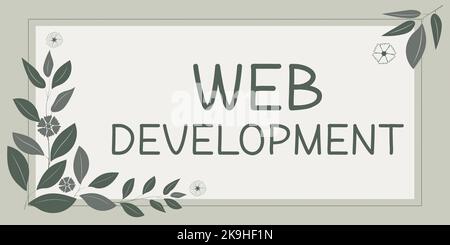 Handschrift Text Web Development. Wort für Arbeit, die an der Entwicklung einer Website für das Internet -57348 beteiligt ist Stockfoto