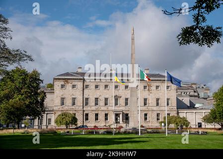 Das irische Parlament, The Dail, Leinster House, Dublin, Irland. Stockfoto