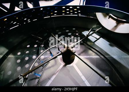 Industrielle Kaffeemaschine, Nahaufnahme Stockfoto
