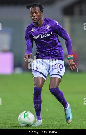Stadion Artemio Franchi, Florenz, Italien, 27. Oktober 2022, Christian Michael Kouakou Kouame (ACF Fiorentina) während des ACF Fiorentina gegen Istanbul Basa Stockfoto