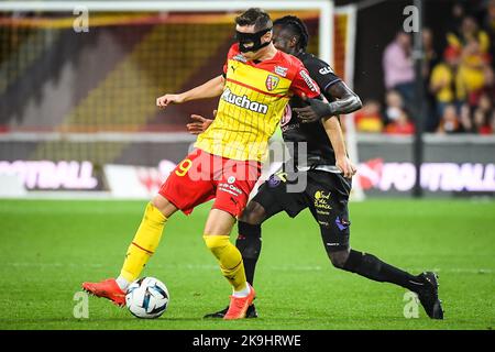 Lens, Frankreich. 28. Oktober 2022. Przemyslaw Adam FRANKOWSKI von Lens beim Ligue 1-Spiel zwischen RC Lens und dem FC Toulouse im Bollaert-Delelis-Stadion am 28. Oktober 2022 in Lens, Frankreich. (Bild: © Matthieu Mirville/ZUMA Press Wire) Bild: ZUMA Press, Inc./Alamy Live News Stockfoto