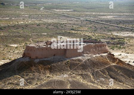 Ayaz Kala, Kyzylkum-Wüste, Autonome Republik Karakalpakistan, Usbekistan, Zentralasien Stockfoto