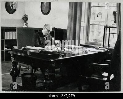 Staatsbahnen, SJ Generaldirektor Gustaf Dahlbeck. Stockfoto