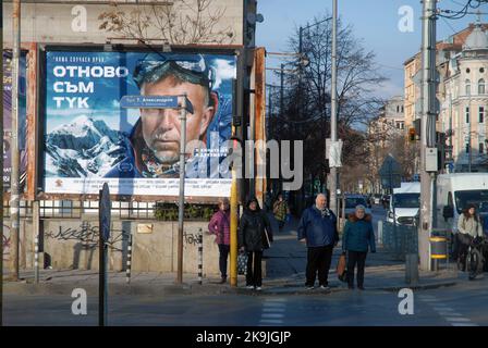 Pedestrian Crossing, Sofia, Bulgarien. Stockfoto