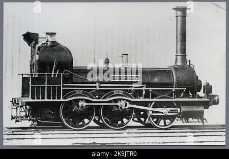 Deutsche Dampflokomotive, 'Darmstadt' Nr. 21. Lieferfoto. Stockfoto