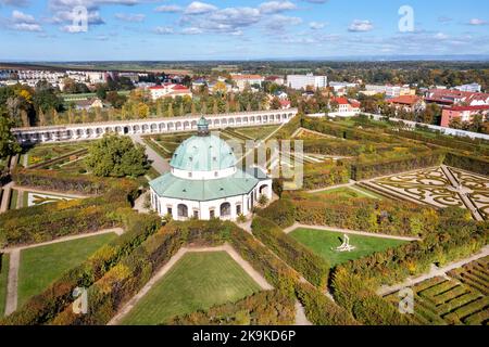 Renesancni Kvetna zahrada (17. stol., UNESCO), Kromeriz, Morava, Ceska republika / Renaissance Floral Garden, Kromeriz, UNESCO, Mähren, Tschechische republik Stockfoto