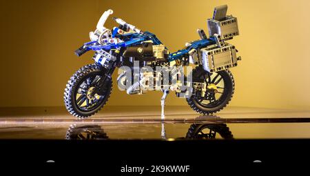 Dieses Foto wurde mit einer professionellen Drohnen-Kamera aufgenommen, die die Schönheit der Landschaft aus einer wirklich erhöhten Perspektive einfängt. Stockfoto