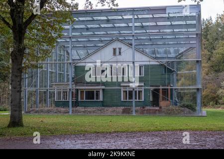 Zwiggelte, Niederlande - 18. Oktober 2022: Westerbork war ein Nazi-Durchgangslager in der Provinz Drenthe. Hauskommandant Camp Albert Konrad Gemmeker. Sel Stockfoto