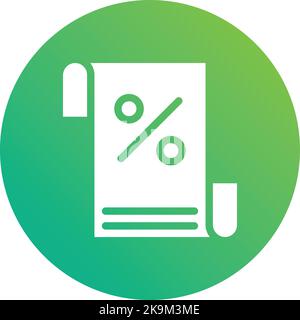 Rabatt Vektor Icon Design Illustration Stock Vektor