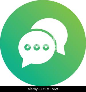 Chat Vektor Icon Design Illustration Stock Vektor