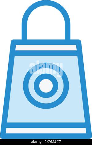 Einkaufstasche Vektor Icon Design Illustration Stock Vektor