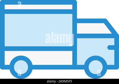 Lieferung LKW Vektor Icon Design Illustration Stock Vektor