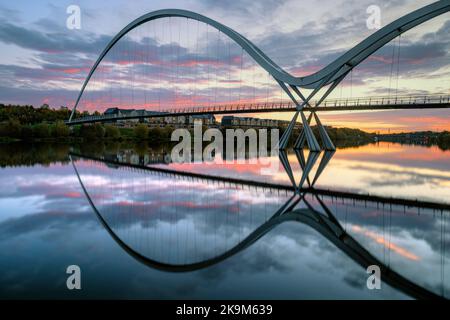 InfinityBridge, Stockton-on-Tees, North Yorkshire, England, Großbritannien Stockfoto