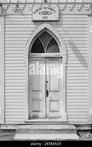 Jack Boucher - Eingang Torway zur Dunmore Methodist Church, Pocahontas County, West Virginia, USA Stockfoto