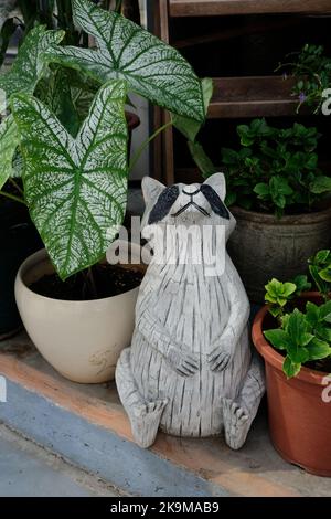 Städtische Bio-Farm im CBD-Gebiet KwunTong Kownloon von Hongkong Stockfoto