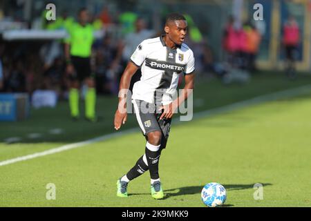 Ennio Tardini Stadium, Parma, Italien, 29. Oktober 2022, Ange-Yoan Bonny (Parma Calcio) während des Spiels Parma Calcio gegen Como 1907 - Italienischer Fußball der Serie B Stockfoto