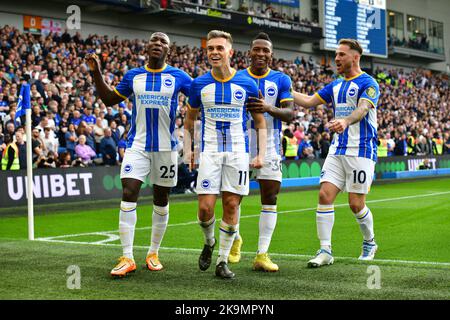 Brighton, Großbritannien. 29.. Oktober 2022. Während des Premier League-Spiels zwischen Brighton & Hove Albion und Chelsea im Amex am 29. 2022. Oktober in Brighton, England. (Foto von Jeff Mood/phcimages.com) Quelle: PHC Images/Alamy Live News Stockfoto