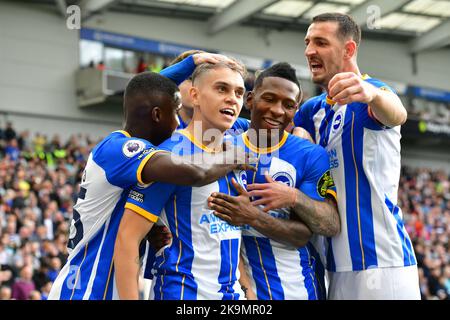 Brighton, Großbritannien. 29.. Oktober 2022. Während des Premier League-Spiels zwischen Brighton & Hove Albion und Chelsea im Amex am 29. 2022. Oktober in Brighton, England. (Foto von Jeff Mood/phcimages.com) Quelle: PHC Images/Alamy Live News Stockfoto